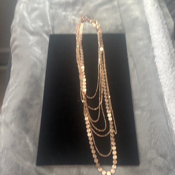 Chic Gold Multi-Layer Necklace - Picture 3 of 3
